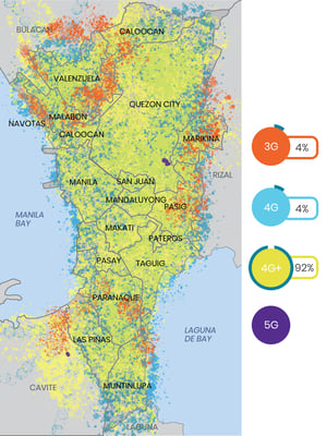 Everise manila 4G network heatmap